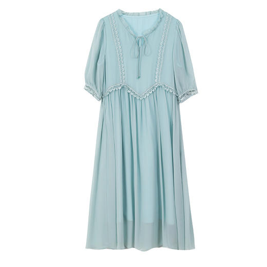 夏季新款，妈妈装时尚气质简约百搭纯色A字裙连衣裙AHM-ss3038 商品图4