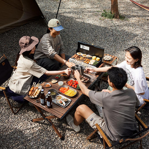 Naturehike挪客墨烟桌面旅行烧烤架户外露营烧烤可携式木炭烤肉炉 商品图1