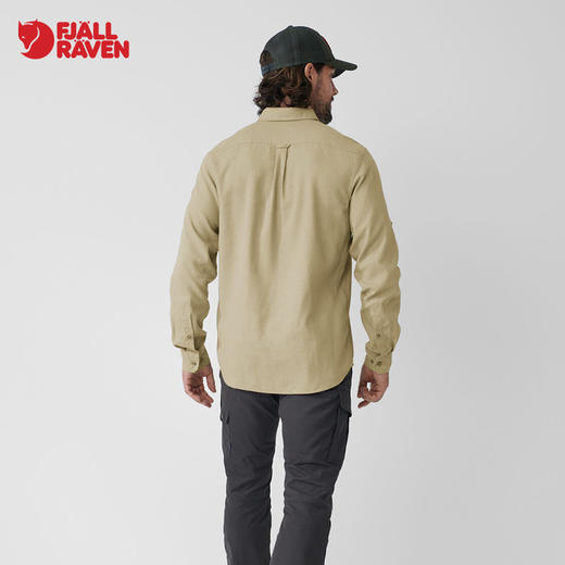 北极狐男士舒适透气露营麻布可调节长短袖衬衫 87208 商品图1