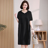时尚休闲，纯色直筒卫衣裙大码宽松连帽连衣裙HR-WH6809 商品缩略图3