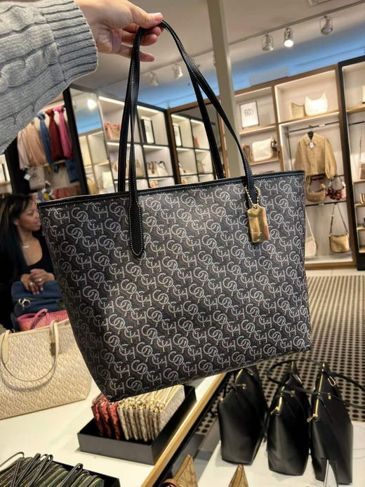¥1100直邮到手✈️Coach新city印花[强]简直了，整个｜Goyard｜即视感｜‼️号称一个能装下世界的托特包，本周价格底谷！ 商品图4