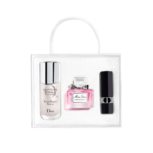 迪奥迷你星品臻选三件套，香水口红精华礼盒套装 商品图1