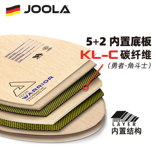 JOOLA优拉尤拉WARRIOR 角斗士 斯巴达 守护者乒乓球底板球拍 商品图2
