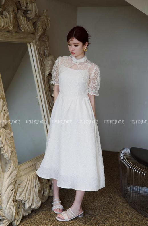 【门店同款】2023年夏季珍珠蕾丝披肩吊带裙 150566894 商品图0