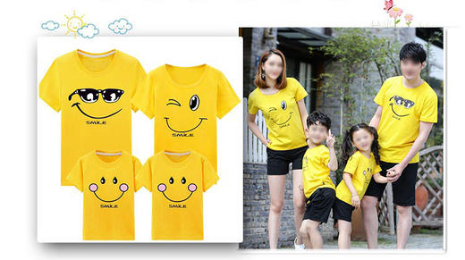 裁缝学苑QZ01亲子装夏装短袖T恤1:1实物服装纸样剪裁图纸牛皮纸样 商品图2