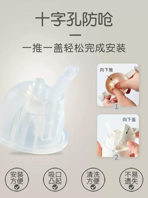 Richell利其尔吸管杯儿童喝奶水杯婴儿宝宝奶瓶PPSU防摔学饮杯LQE-202121-202176 商品图2