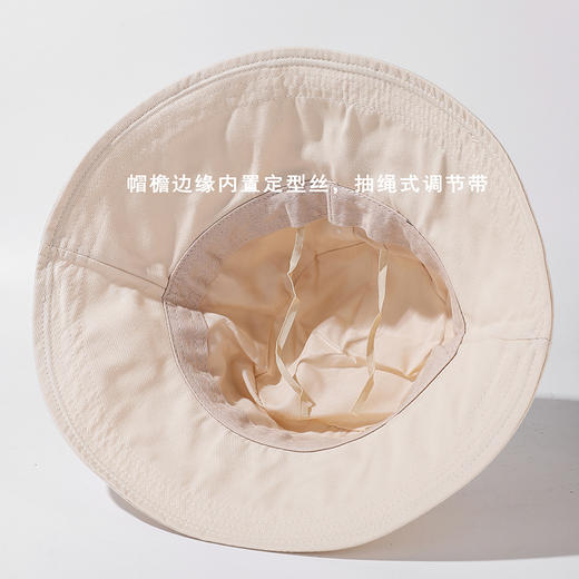 ZQ-M2-M2414日系简约渔夫帽蝴蝶结盆帽遮阳帽文艺休闲盆帽遮脸减龄帽子女 商品图3