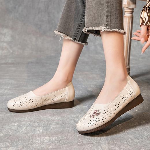 平底防滑镂空浅口，低帮透气休闲中老年凉鞋MLD-6609 商品图5