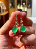 玻璃木纳艳绿蛋面耳坠 79999【3180604】 商品缩略图6