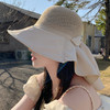 ZQ-T1-M2271日本UV遮阳帽女夏天太阳帽子大檐披肩蝴蝶结渔夫帽潮 商品缩略图1