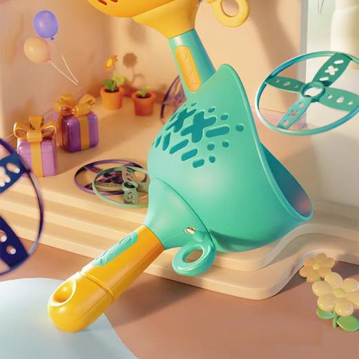 【抽拉发射 抛接飞碟】儿童对球抛接飞碟 弹射飞盘 夏季出行 户外体育玩具 提高身体反应力 商品图1