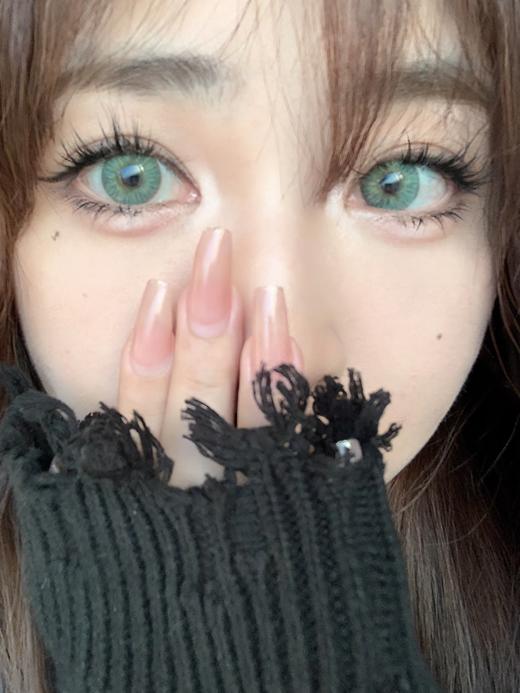 summerbaby月抛 蛇目 绿 14.5mm 含硅水凝胶 不同度数拍2盒 商品图6