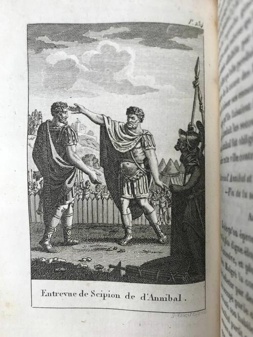 【法语】1826年 菲利伯特《罗马史之美》 8幅原品版画插图 全真皮精装64开 商品图8