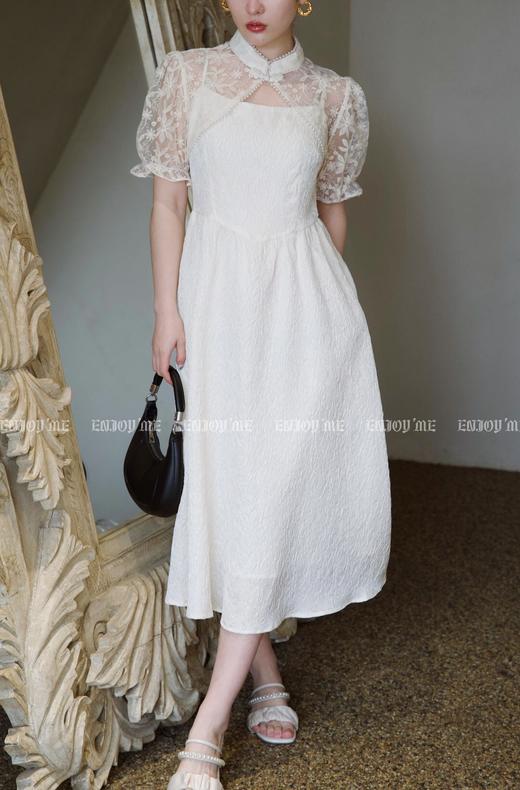 【门店同款】2023年夏季珍珠蕾丝披肩吊带裙 150566894 商品图6