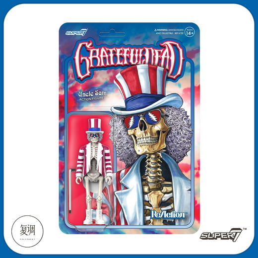 现货 Super 7 感恩致死 Grateful Dead 骷髅山姆大叔 Uncle Sam 商品图4