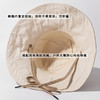 ZQ-L2-M2422双面戴日系全棉拼色抽绳渔夫帽子女韩国春夏显脸小平顶大沿盆帽潮 商品缩略图3
