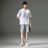 PINLI品立2023夏季新款字母短袖T恤男士立体贴布休闲体恤潮牌上衣B232111041 商品缩略图3