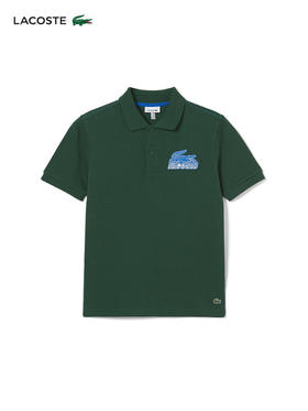【海南专供价】Lacoste法国鳄鱼童装男女同款时尚舒适Polo衫PJ5323-98