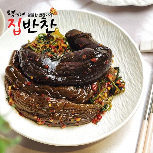 玲儿小菜 拌茄子500g 령이네반찬 가지무침500g 商品图0
