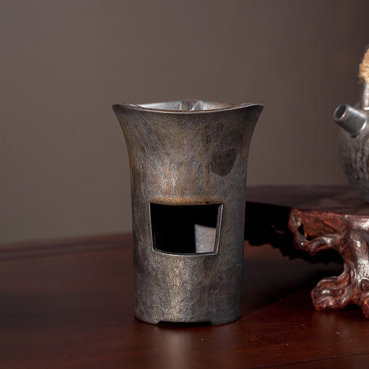 小风炉/鎏金  温茶碳炉烧炭炉小火炉风炉木炭功夫煮茶器家用酒精茶炉 商品图1