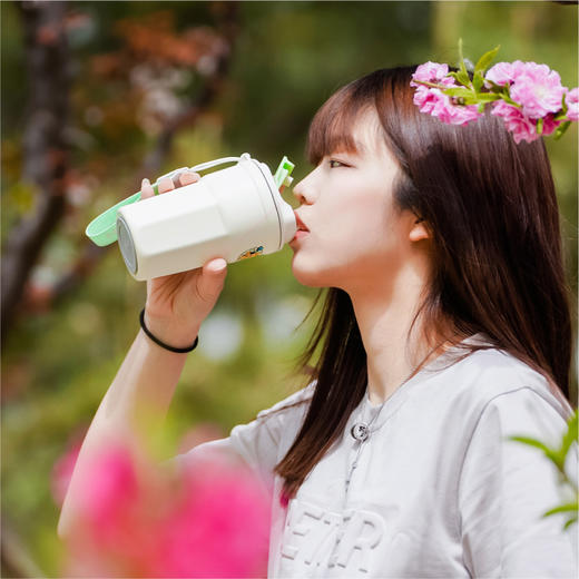 袋鼠团团保温杯咖啡杯清新绿 商品图2