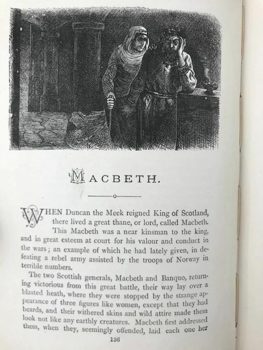 1893年 兰姆姐弟《莎士比亚故事集》 约20幅插图 漆布精装32开 商品图8