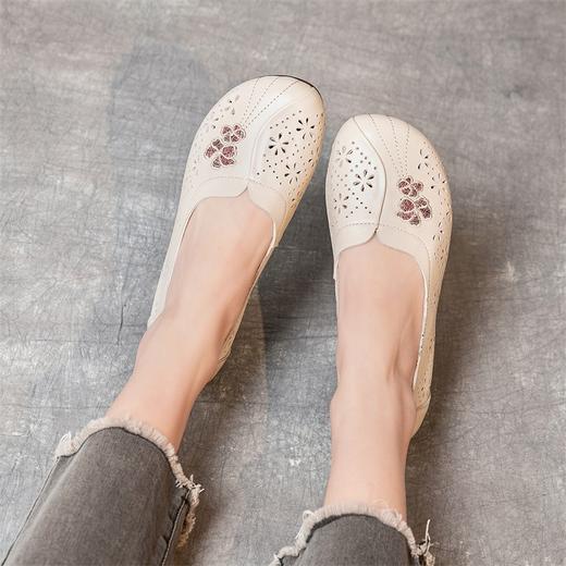 平底防滑镂空浅口，低帮透气休闲中老年凉鞋MLD-6609 商品图1