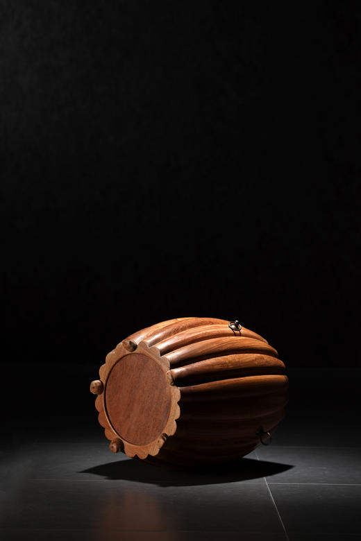 红桥红  家具严选  缅甸花梨（大果紫檀）  【43有提环瓜棱式 坐墩】 商品图8