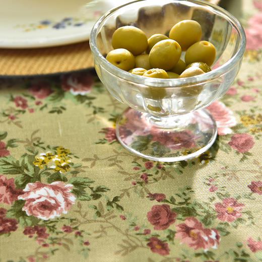 芬德拉法式玫瑰系列方形桌布田园清新复古台布 商品图1