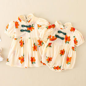 夏装包屁衣婴儿衣服女宝宝薄款连体衣公主裙子满月哈衣