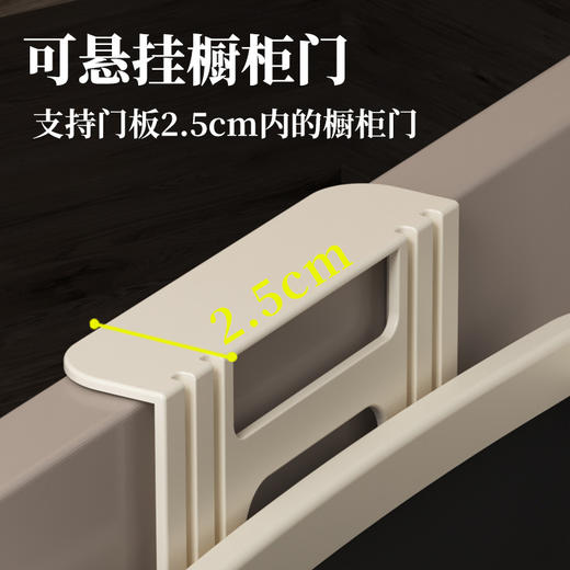 家用可壁挂式垃圾桶简约风厨房卫生间大容量带盖大号收纳桶 商品图2