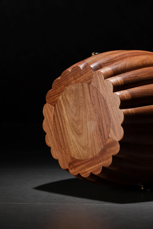 红桥红  家具严选  缅甸花梨（大果紫檀）  【43有提环瓜棱式 坐墩】 商品图7