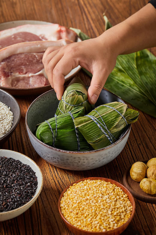 来自巴马长寿之乡！火麻粽【长寿草灰粽】馅料超足 软糯咸香 入口即化 不油不腻 糯叽叽超美味 商品图4