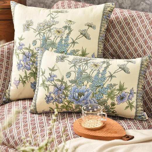 蒲公英的夏天系列靠包印花纯棉清新抱枕 商品图1