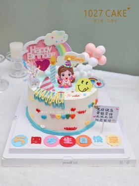 1027CAKE |  小女孩周岁 缤纷