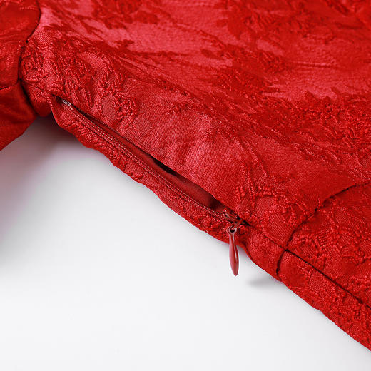 奢姿2025年夏装新款大码女装气质方领连衣裙胖妹妹开叉时尚裙子9932868123 商品图3