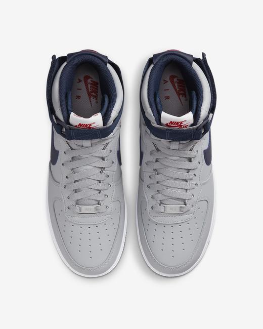 好折！Nike 耐克Air Force 1空军一号高帮女鞋灰色 商品图6