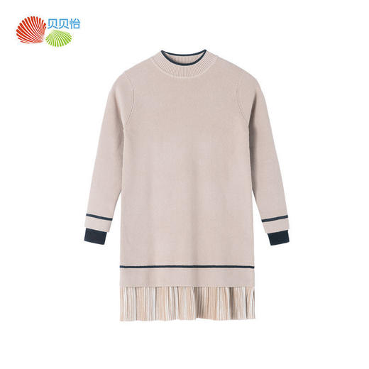 贝贝怡孕妇针织连衣裙春秋装保暖针织衫产后中长款毛衣冬季打底衫 商品图4