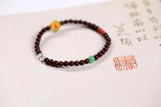 XYZT0487°印度小叶紫檀手串 商品图3