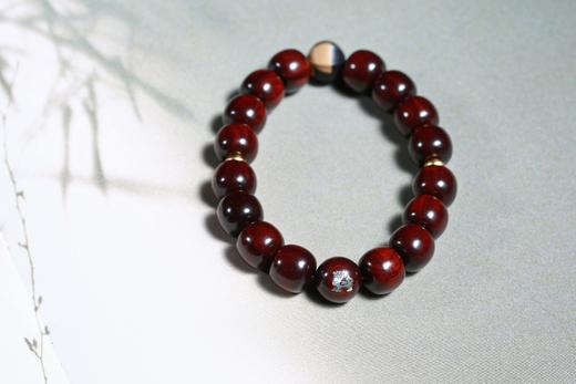 XYZT0452°天降鸿福印度小叶紫檀手串 商品图0