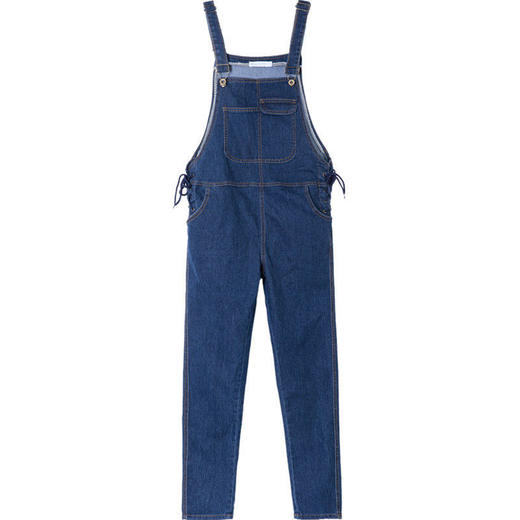 贝贝怡孕妇裤牛仔背带裤秋季新款时尚长裤显瘦网红宽松连体裤子 商品图5