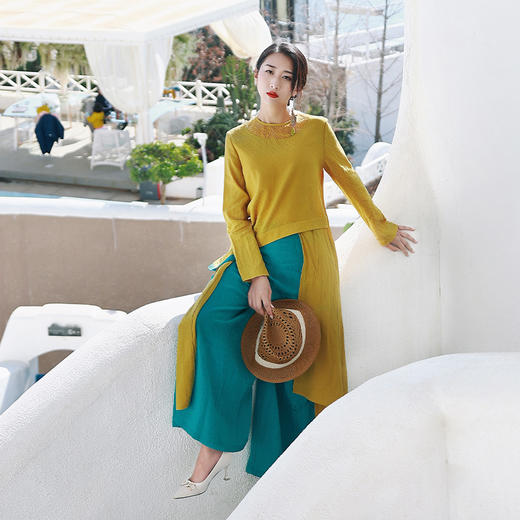 晴眉撞色阔腿裤 | 套装减龄时尚 商品图5