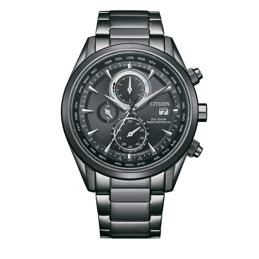 西铁城/CITIZEN光动能多局电波商务钢带手表男AT8265-81E 商品图1