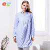 贝贝怡孕妇装长袖纯棉衬衫春秋装新款中长款孕期潮妈哺乳宽松上衣 商品缩略图2