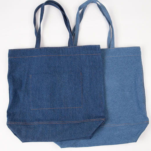 日式无印牛仔布包良品大容量手提包通勤包 A-4589 商品图13