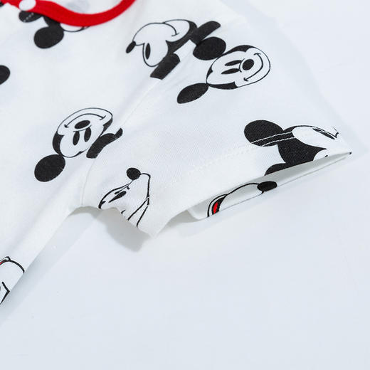 迪士尼童装男童纯棉前开连体衣夏季亲肤舒适米奇宝宝新生儿哈衣 商品图3