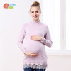 贝贝怡孕妇高领针织连衣裙春秋装保暖中长款潮妈上衣针织打底毛衣 商品缩略图2