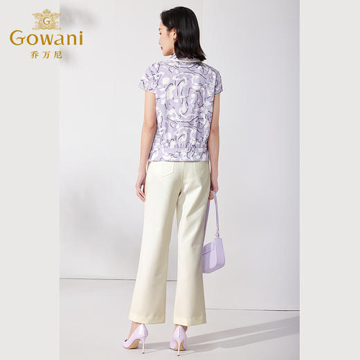 乔万尼真丝衬衫女新款夏季19mm重磅桑蚕丝上衣ET2C231 商品图4