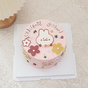 小兔子手绘蛋糕