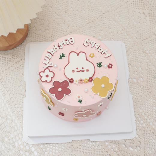 小兔子手绘蛋糕 商品图0
